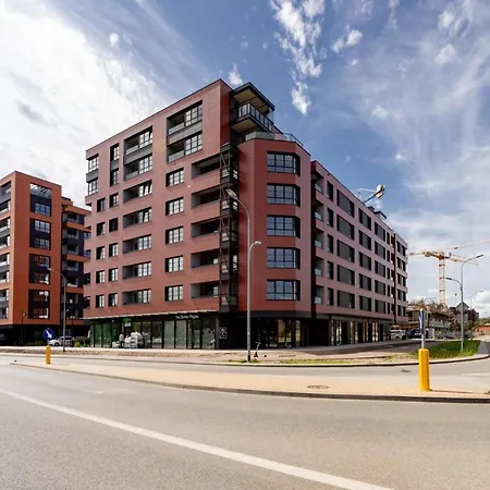 Apartamento Doki Living - Foodhall & Parking By Downtown Gdansk